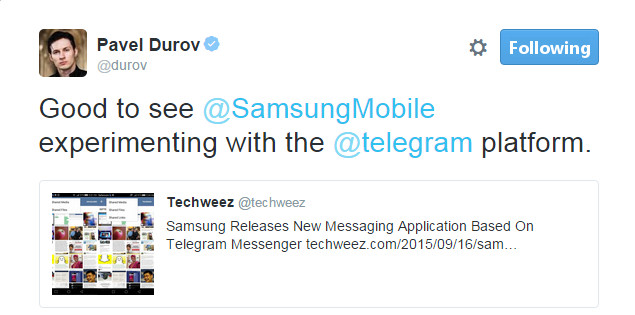 Durov-Samsung