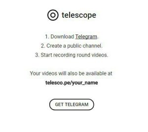 telegram telescope